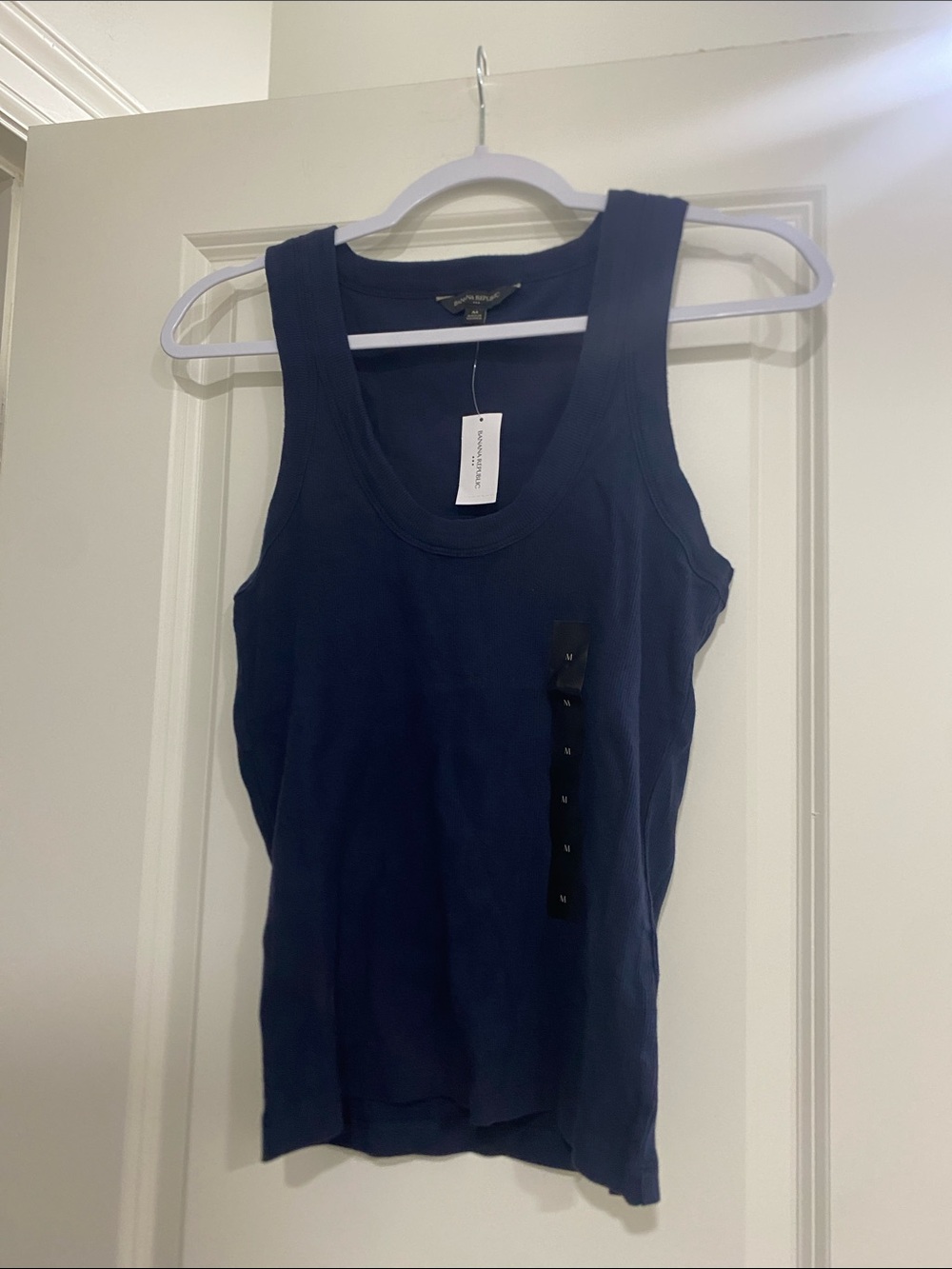 Banana Republic Navy Scoop Neck Tank Top